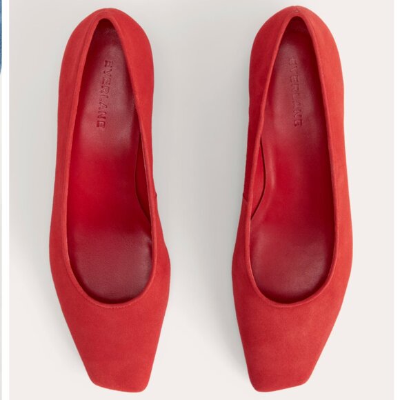 NEW Everlane Red Leather Ballet Pump - Picture 3 of 5